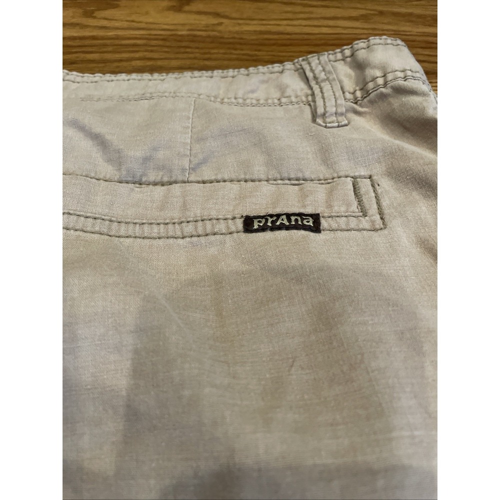 Prana Men's Shorts Hemp Blend Tan Size 36 11" Inseam Outdoors Hiking Casual - Picture 3 of 8